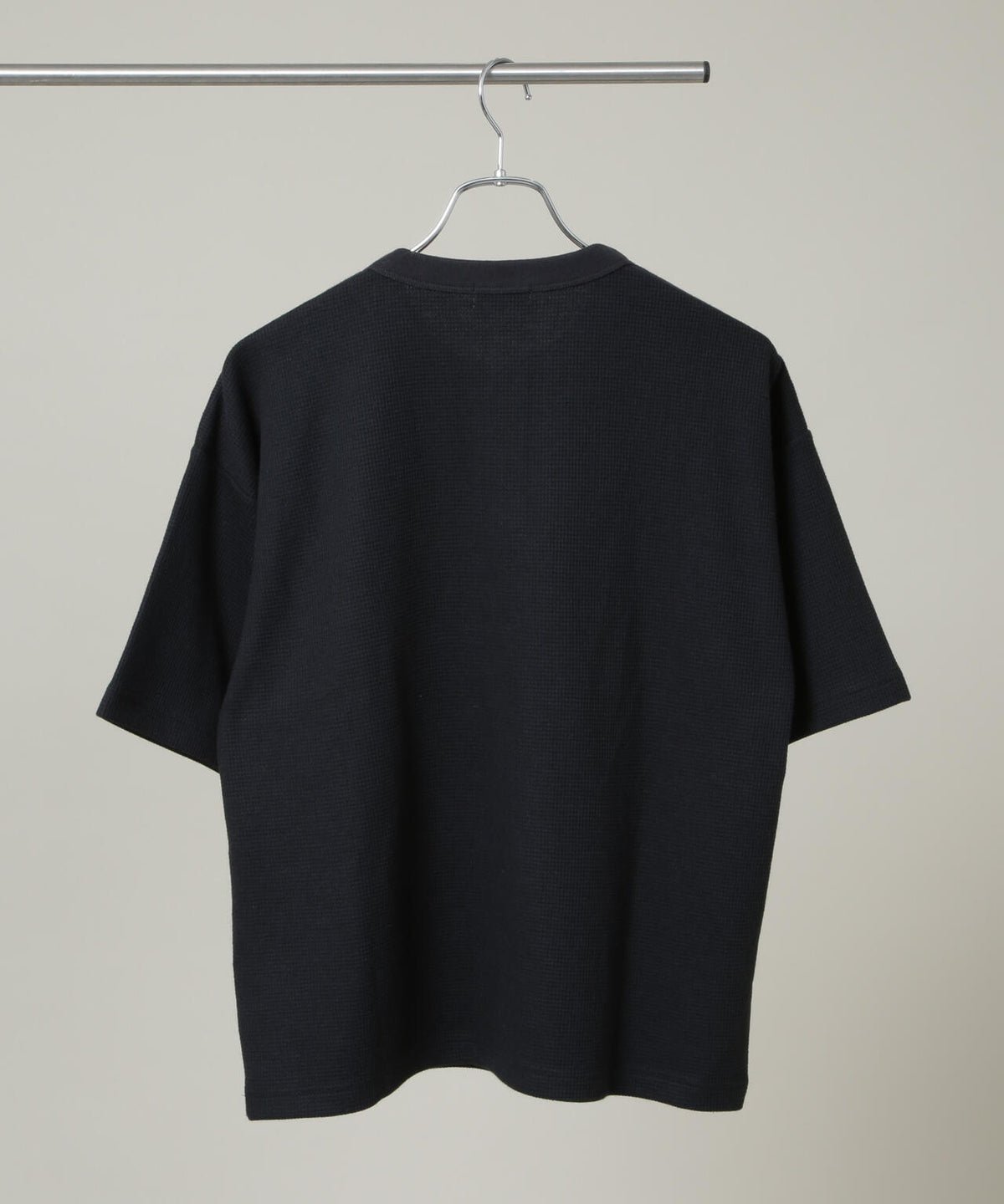 NORMANBROS/ショート丈ワッフルヘンリーネックTシャツ 半袖 6726224001