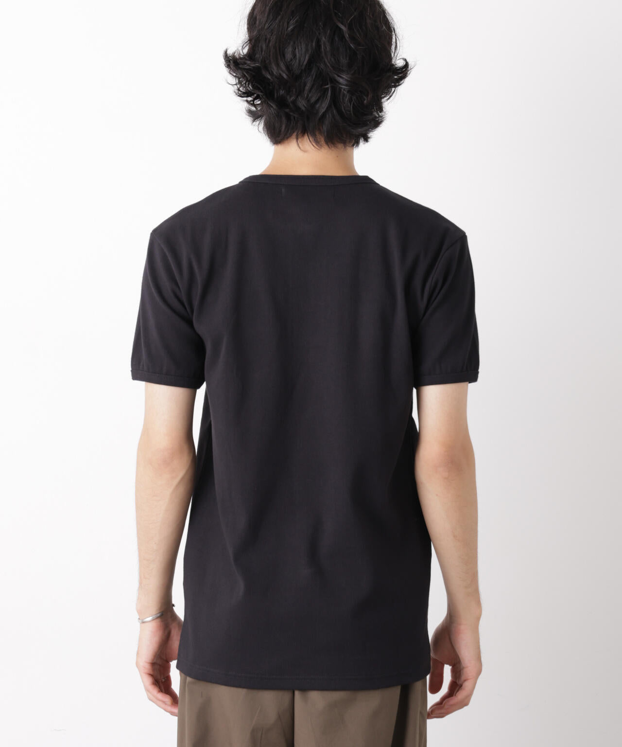 リブフライスヘンリーTシャツ 半袖 6726224203