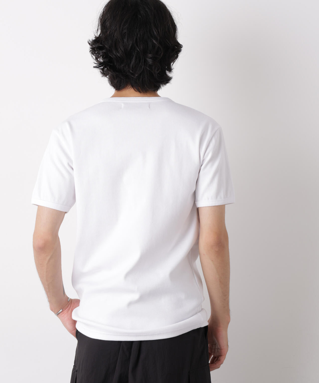 リブフライスヘンリーTシャツ 半袖 6726224203