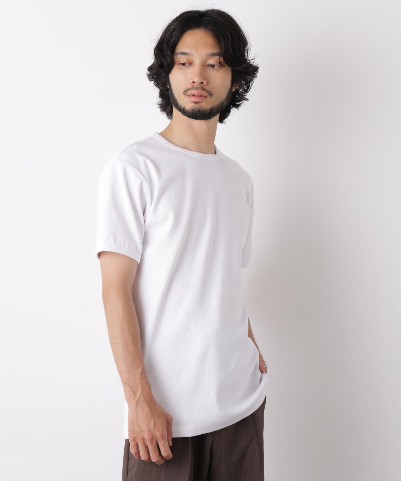 リブフライスTシャツ 半袖 6726224204