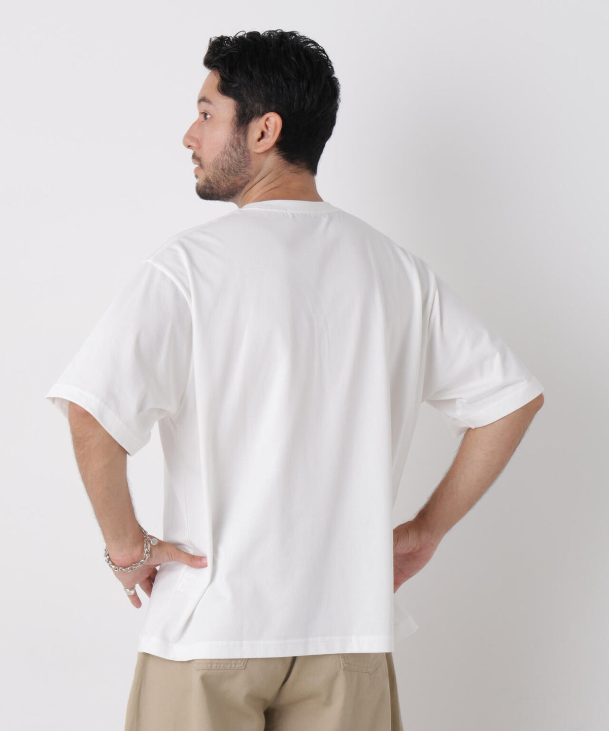 USAコットン×COOLMAX(R)ワイドTシャツ 半袖 6726224206