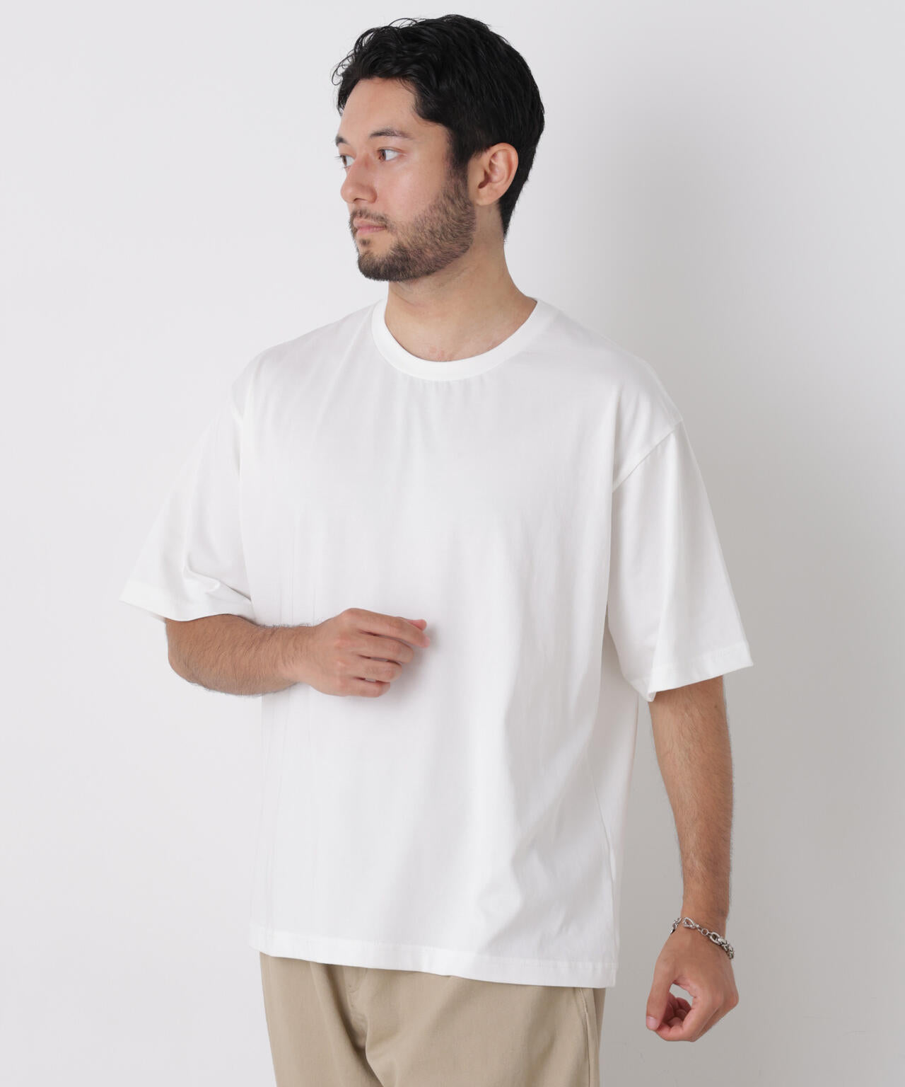 WEB限定/USAコットン×COOLMAX(R)ワイドTシャツ 半袖 6726224206
