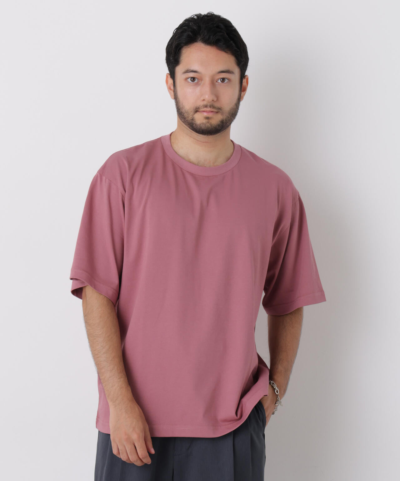WEB限定/USAコットン×COOLMAX(R)ワイドTシャツ 半袖 6726224206