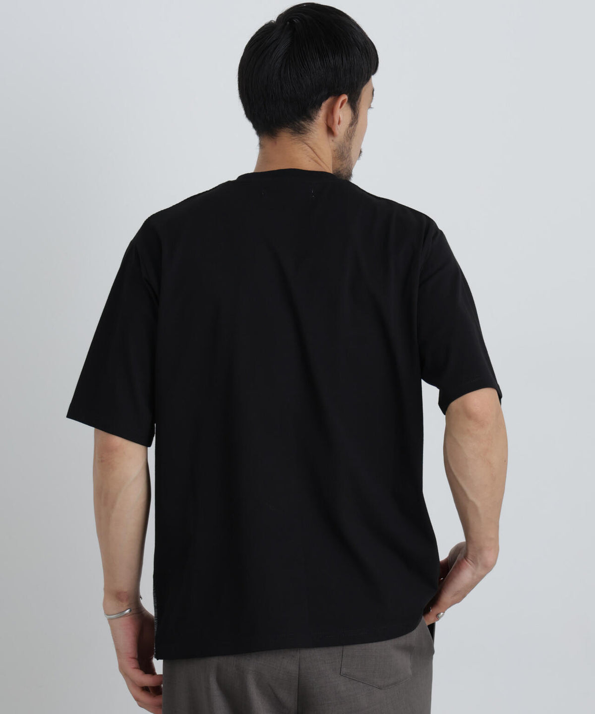 ニットコンビボーダーTシャツ 半袖 6726224214