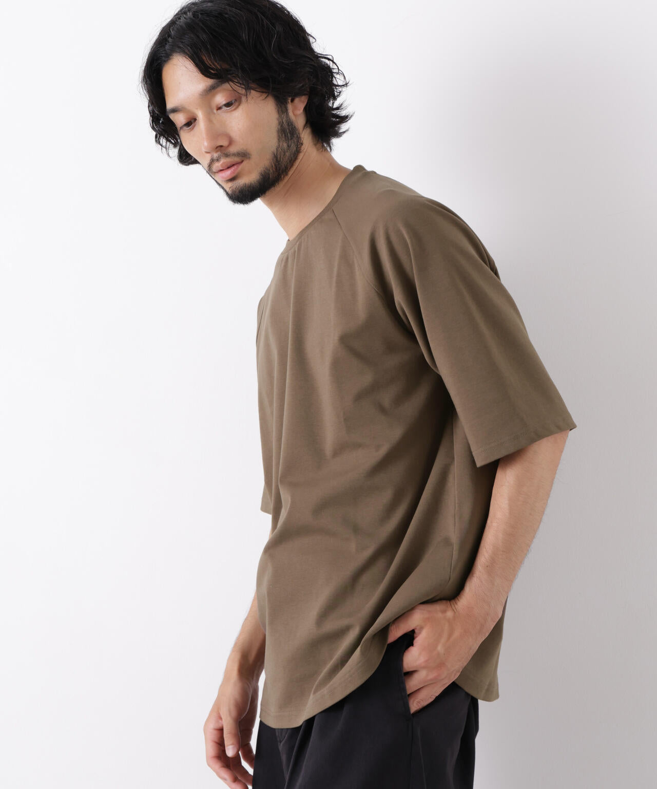 ビッグドレープTシャツ 半袖 6726224217
