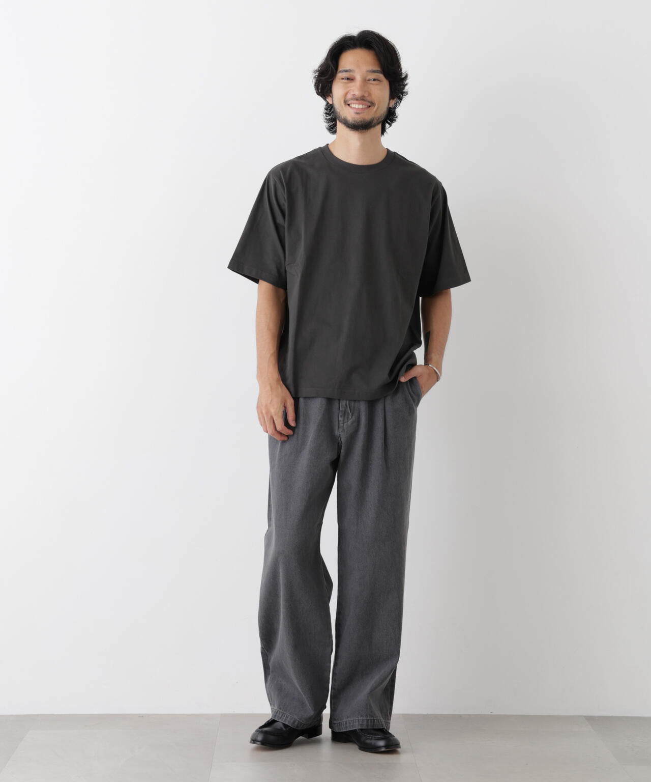 微起毛クロップドTシャツ 半袖 6726224230