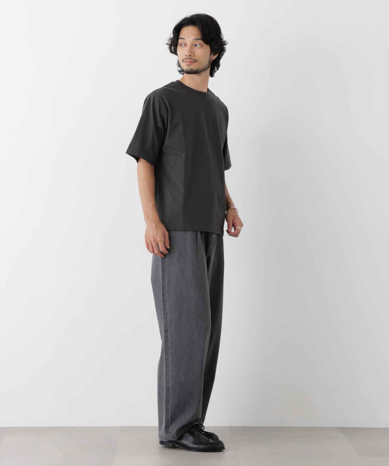 微起毛クロップドTシャツ 半袖 6726224230