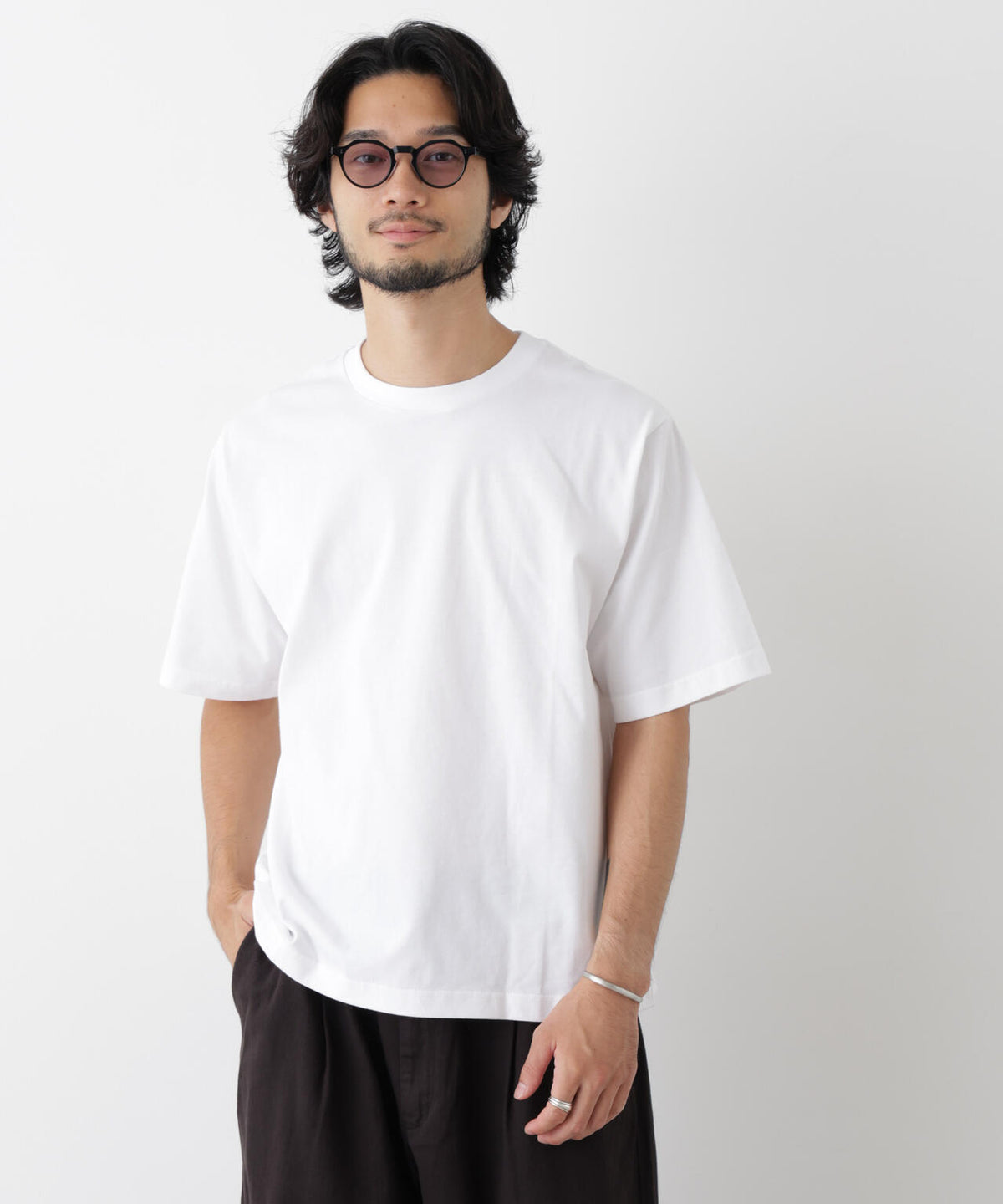 微起毛クロップドTシャツ 半袖 6726224230
