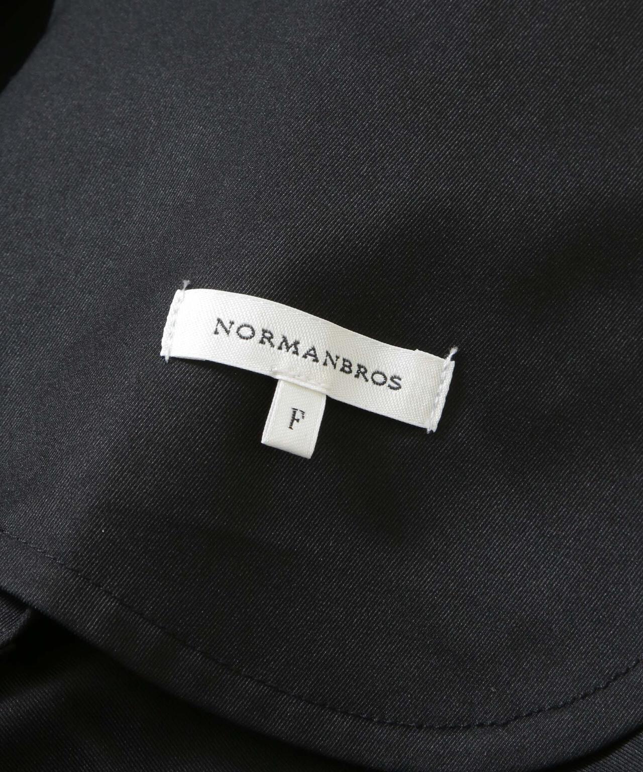 NORMANBROS/変形裾タックオーバーワイドパンツ 6726227003