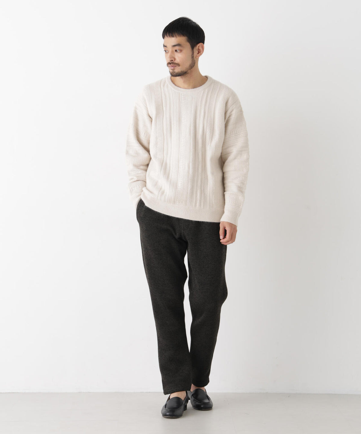ニットフリーステーパードパンツ(セットアップ可) 6726227208
