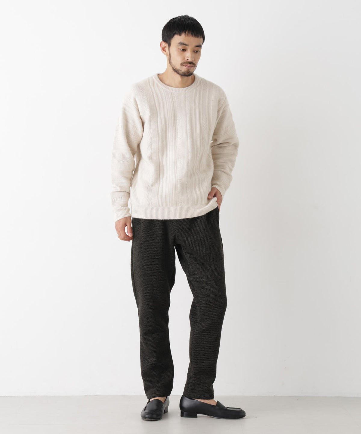 ニットフリーステーパードパンツ(セットアップ可) 6726227208