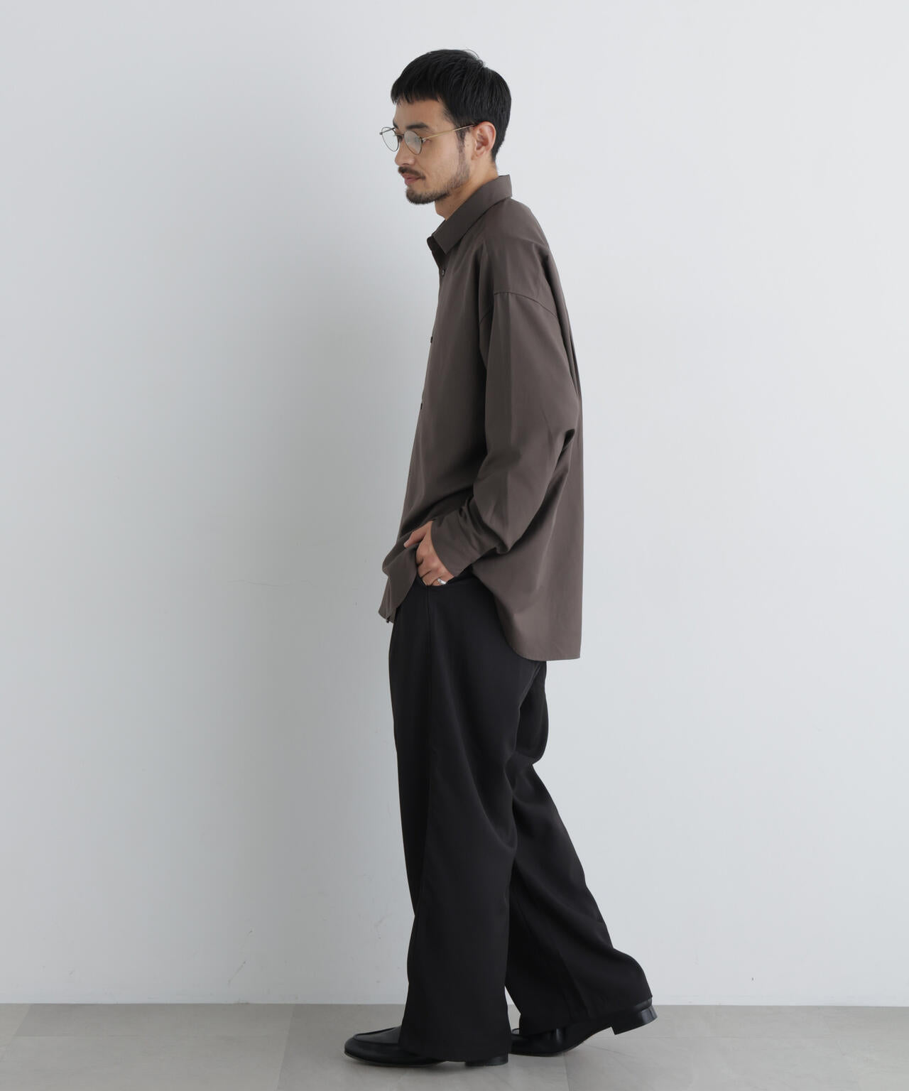 ポリエステルウィーブ ワイドパンツ 6726227212