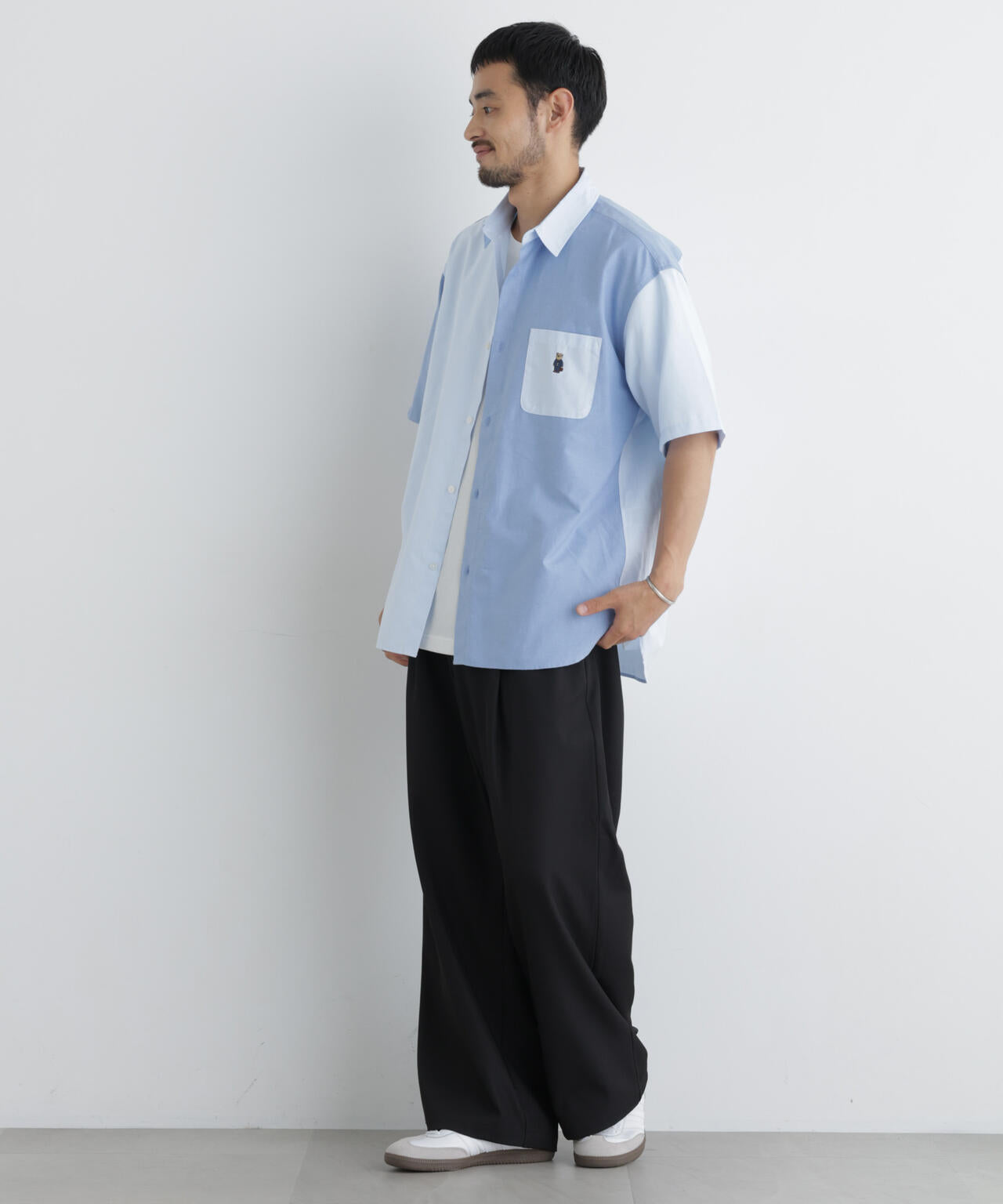 ポリエステルツイル ワイドパンツ 6726227213
