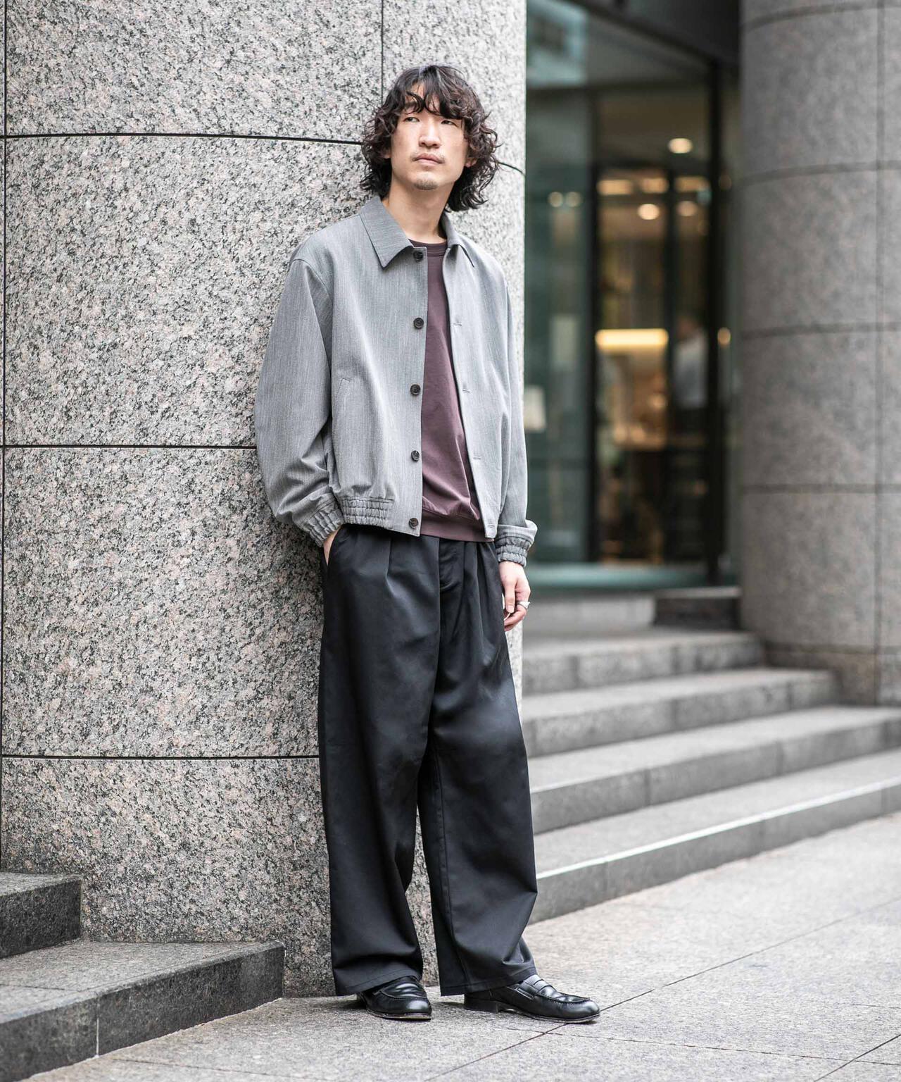 WEB限定/TCツイルワイドタックカーブパンツ 6726227216