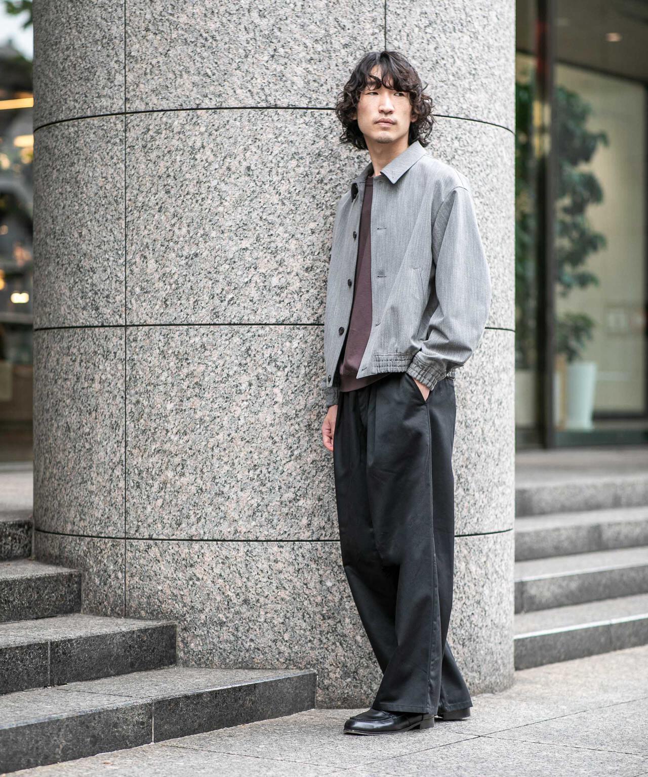 WEB限定/TCツイルワイドタックカーブパンツ 6726227216
