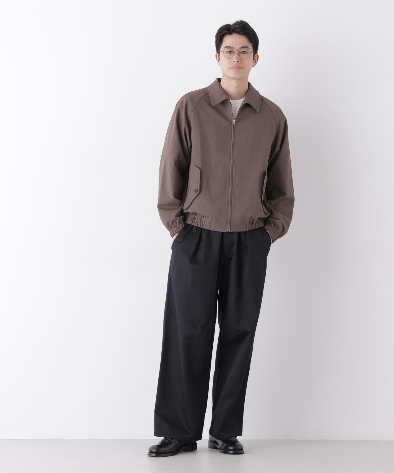 WEB限定/TCツイルワイドタックカーブパンツ 6726227216