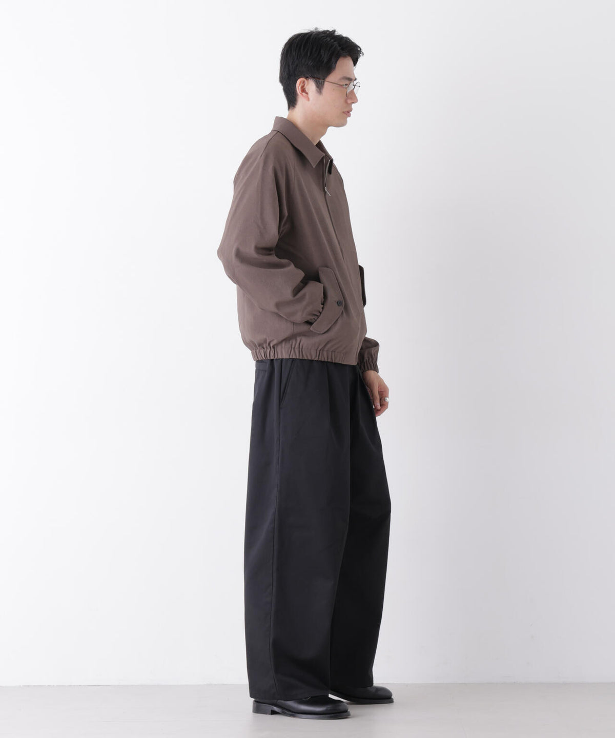 WEB限定/TCツイルワイドタックカーブパンツ 6726227216