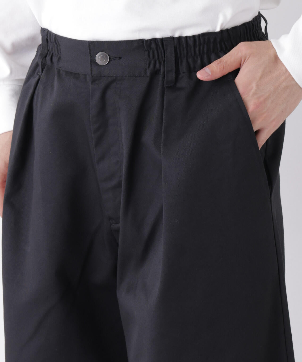 WEB限定/TCツイルワイドタックカーブパンツ 6726227216