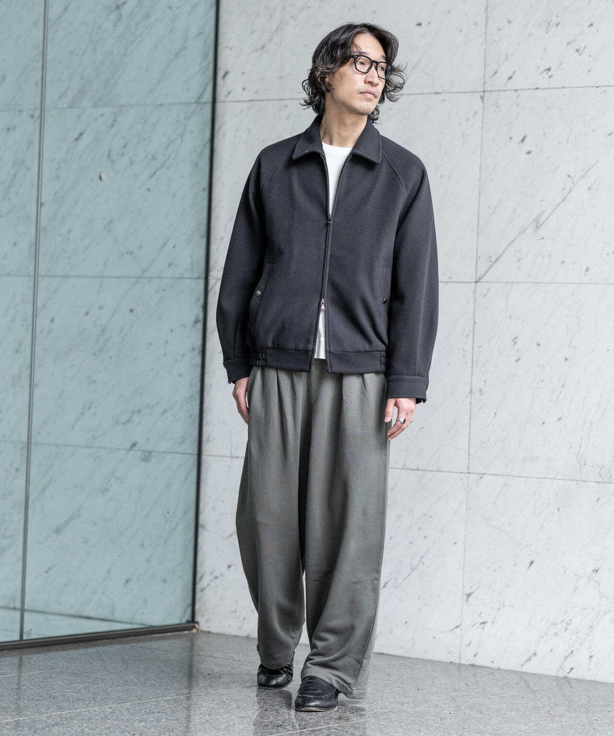 WEB限定/2タックワイドスウェットパンツ 6726227221