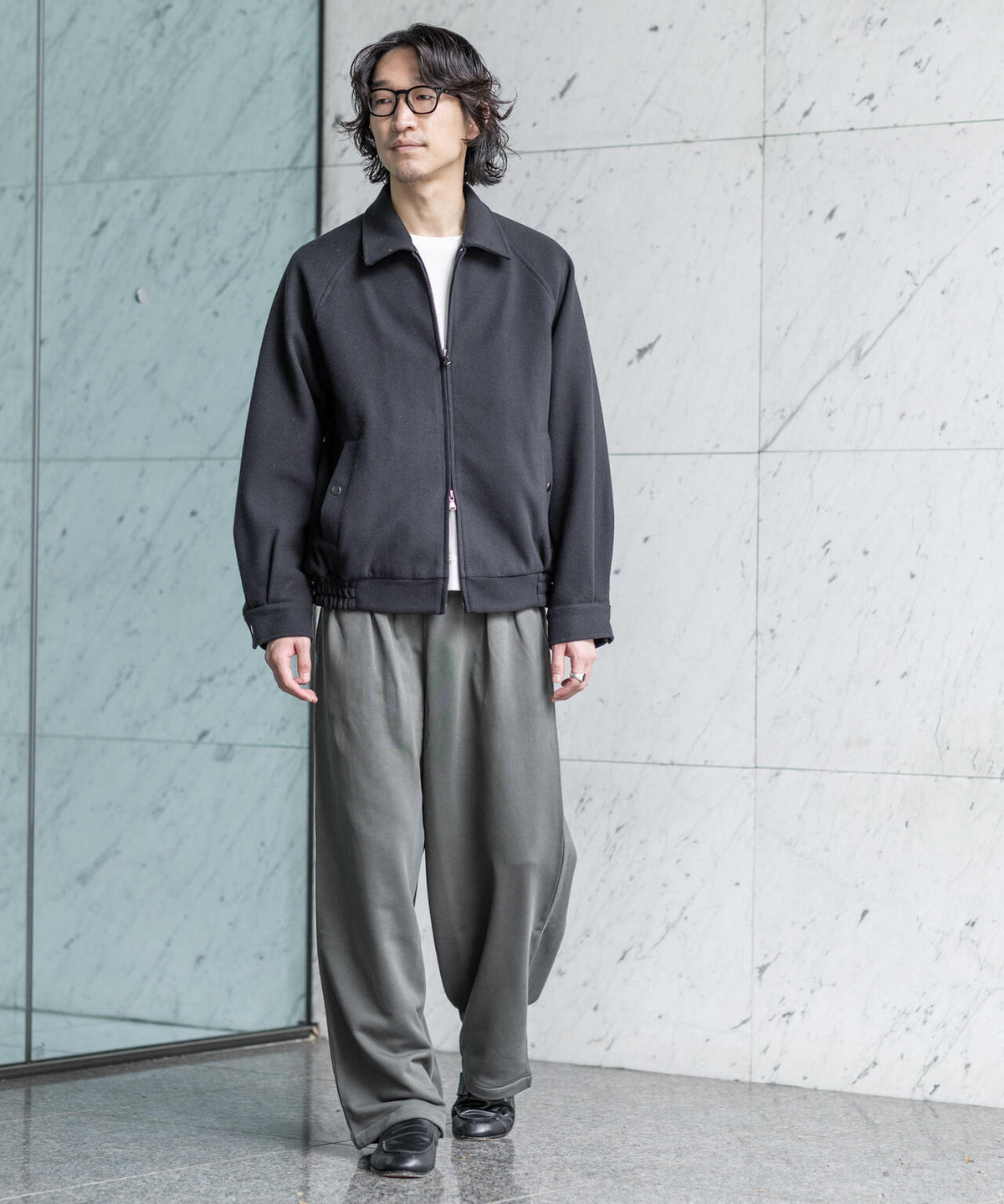WEB限定/2タックワイドスウェットパンツ 6726227221