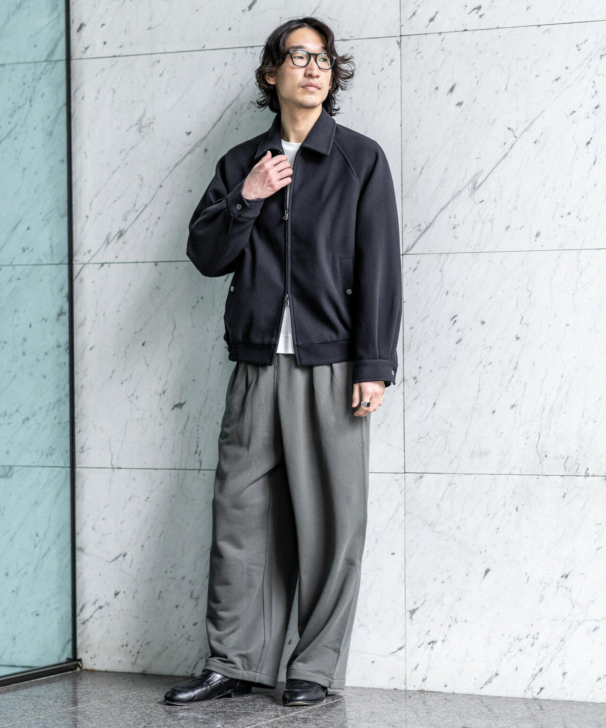 WEB限定/2タックワイドスウェットパンツ 6726227221
