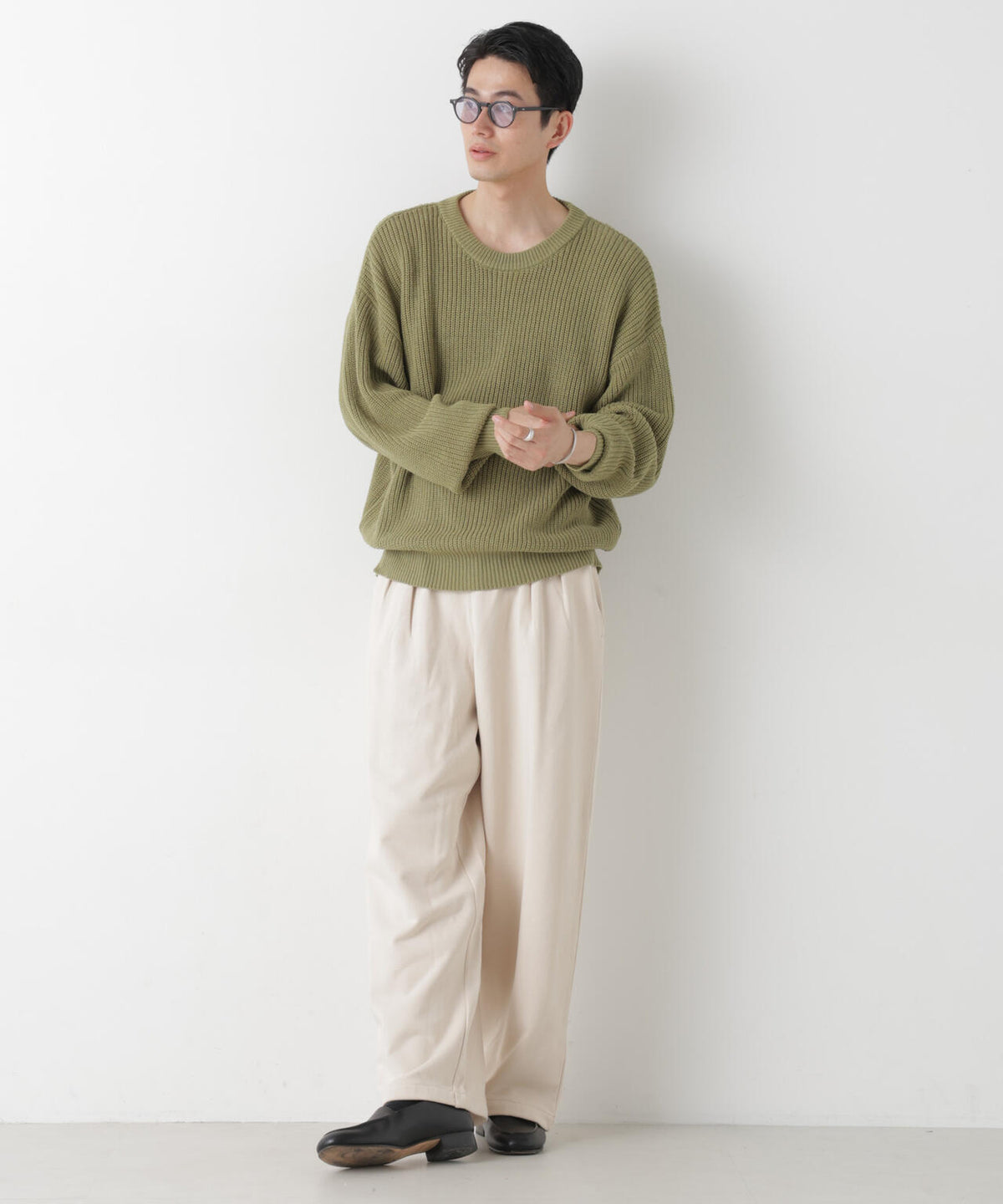 WEB限定/2タックワイドスウェットパンツ 6726227221