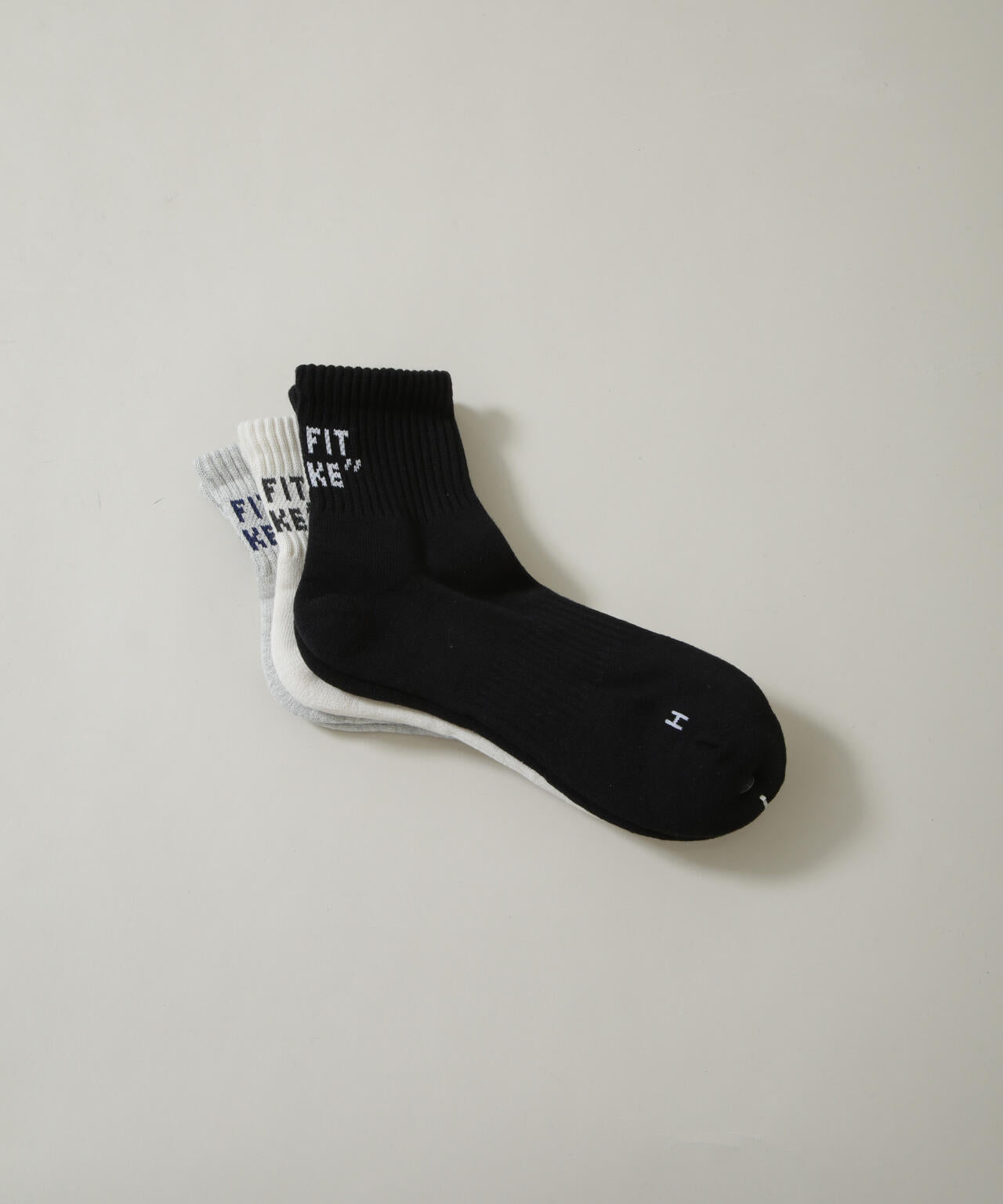 Healthknit/バックロゴソックス 3足セット 6726251002