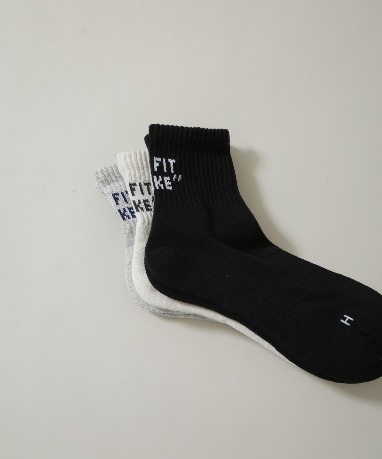 Healthknit/バックロゴソックス 3足セット 6726251002