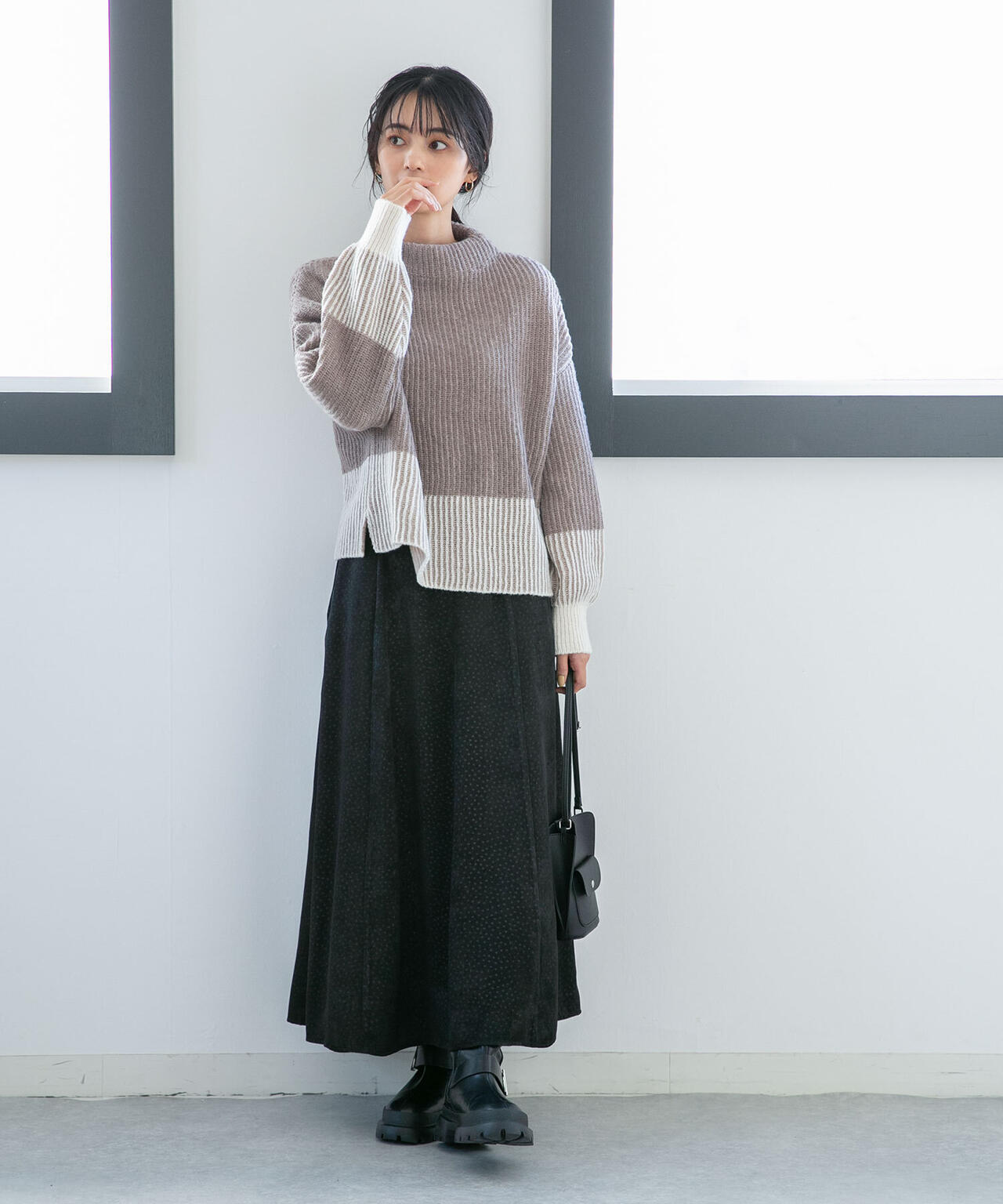 LB.04/ドットフレアスカート 6732230309