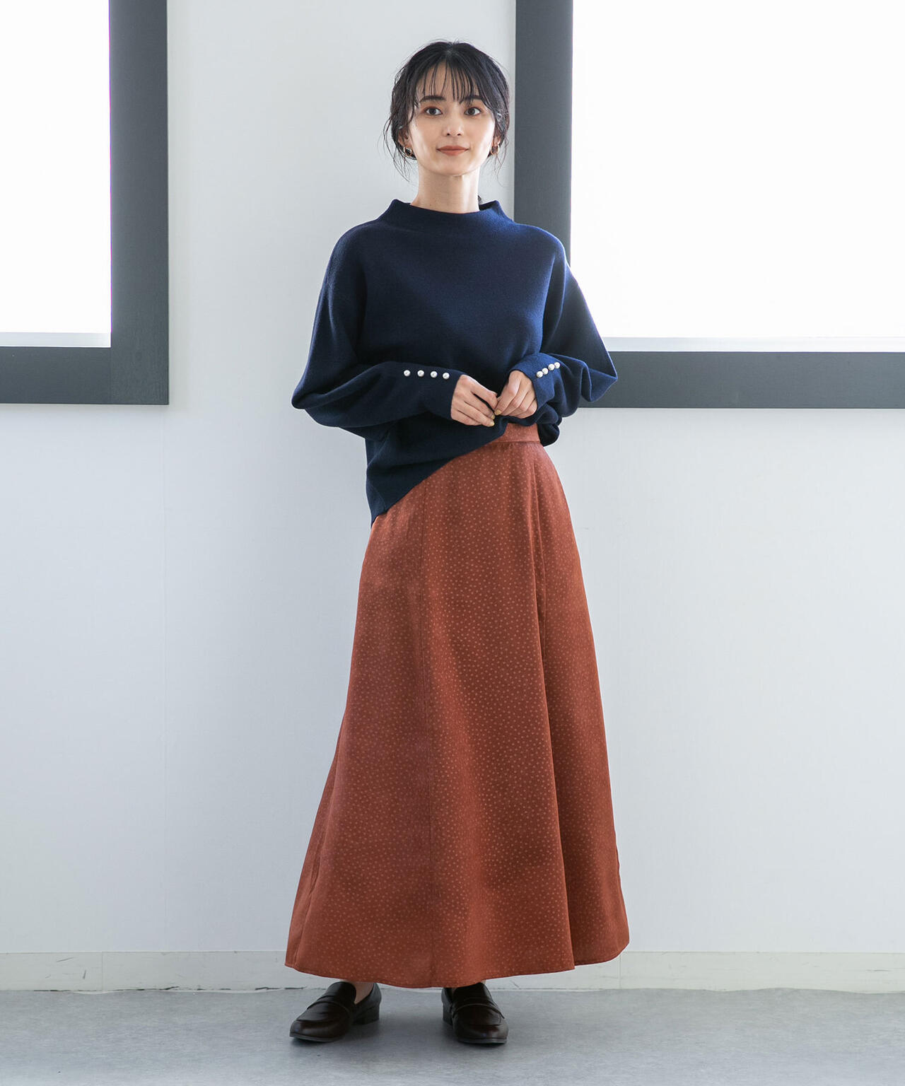 LB.04/ドットフレアスカート 6732230309