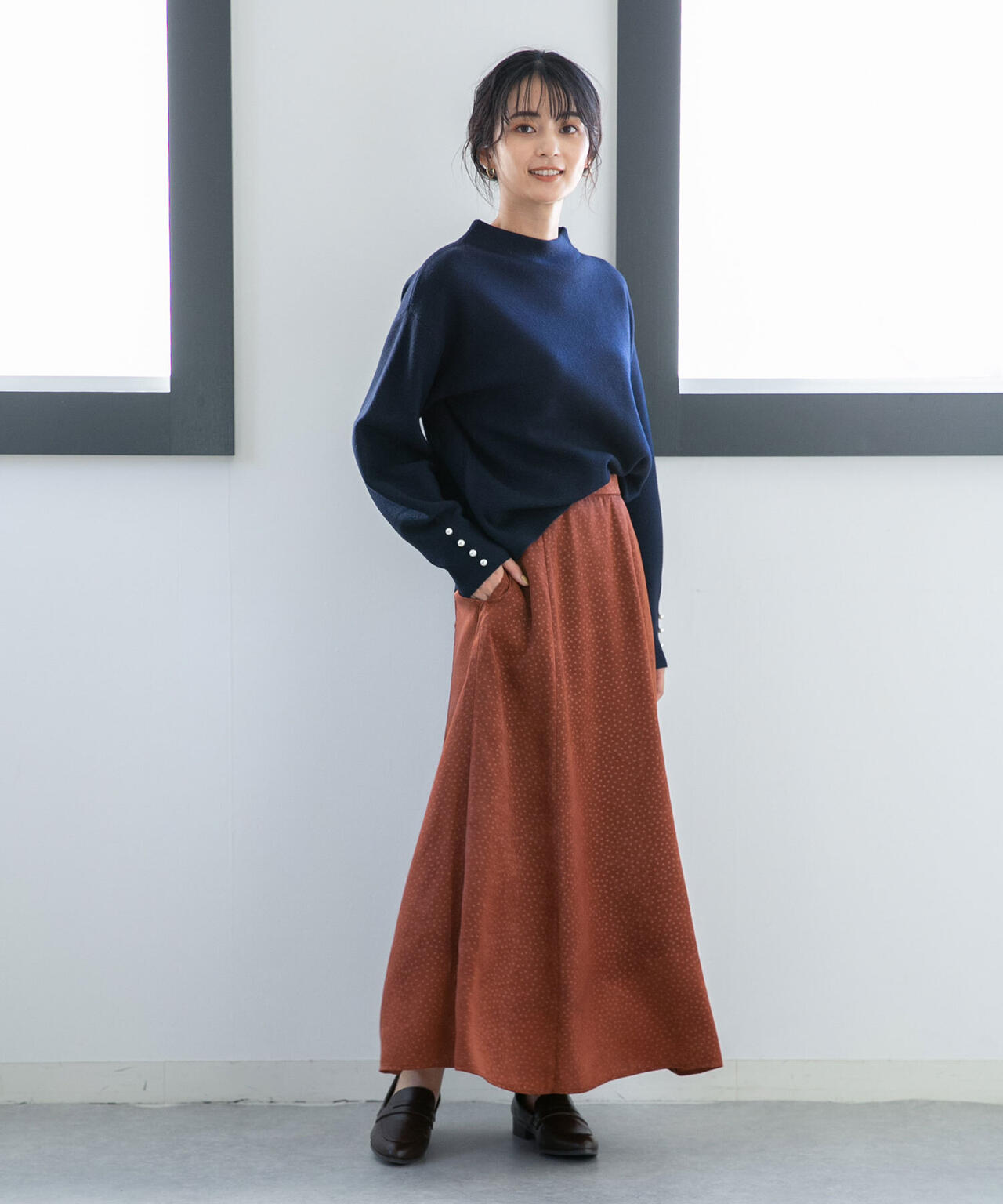 LB.04/ドットフレアスカート 6732230309