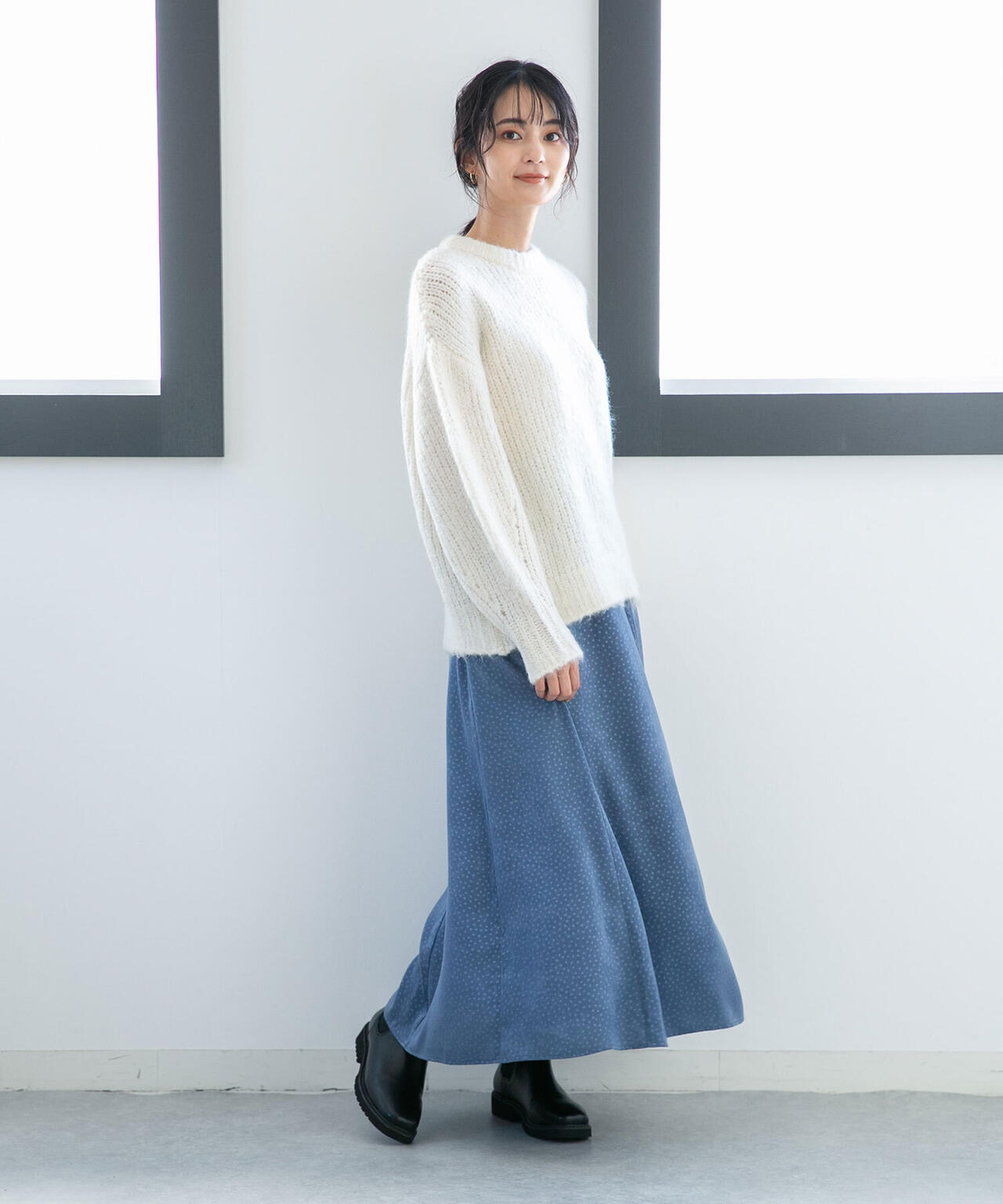 LB.04/ドットフレアスカート 6732230309