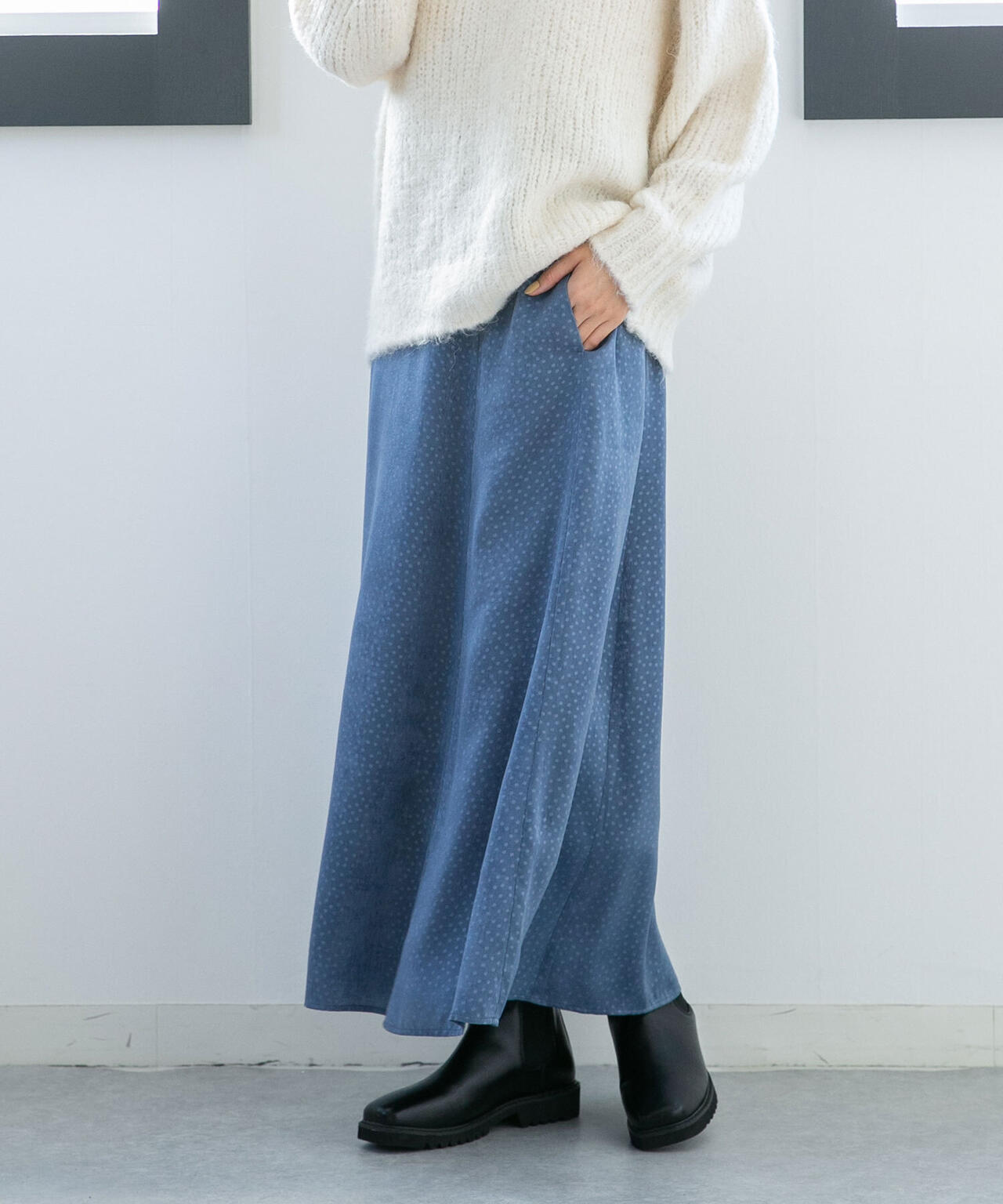 LB.04/ドットフレアスカート 6732230309