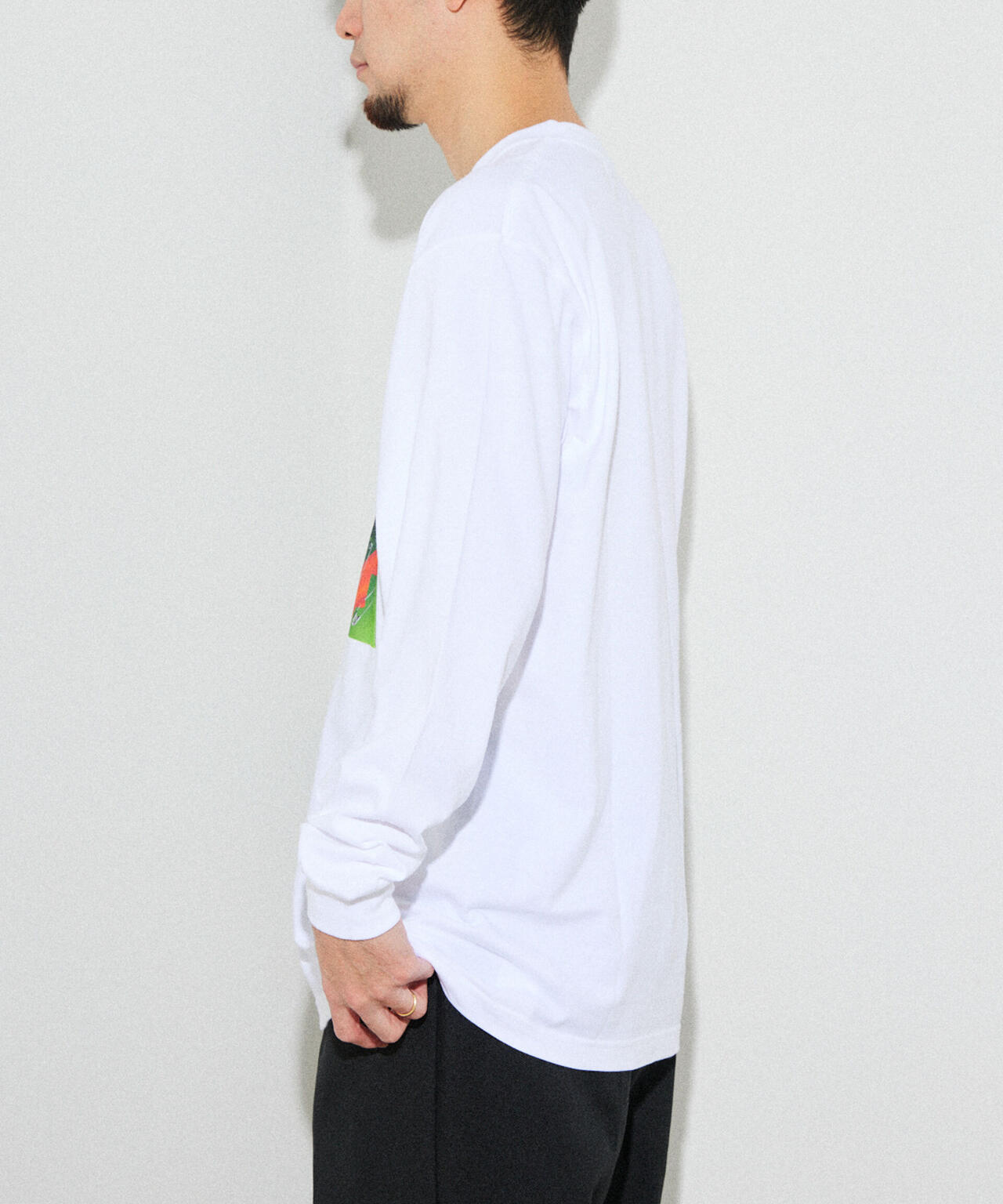 「とんだ林蘭×NANO universe」 ロングTシャツ 6733123306