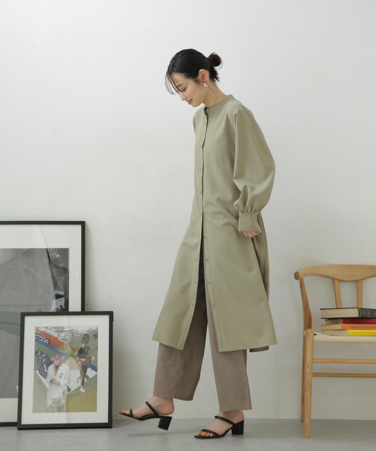 LB.04/カット楊柳シャーリングパンツ 6733127324