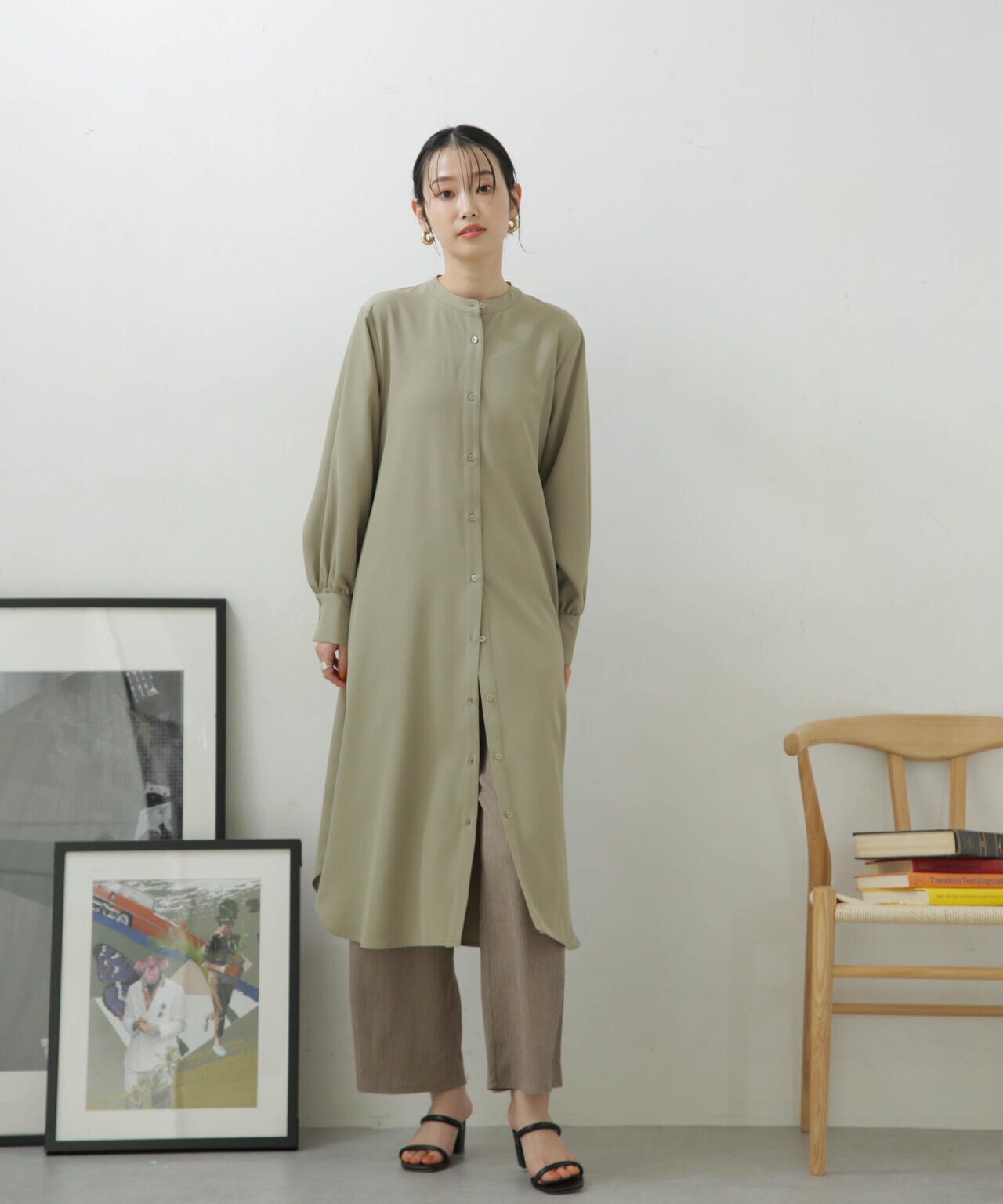 LB.04/カット楊柳シャーリングパンツ 6733127324