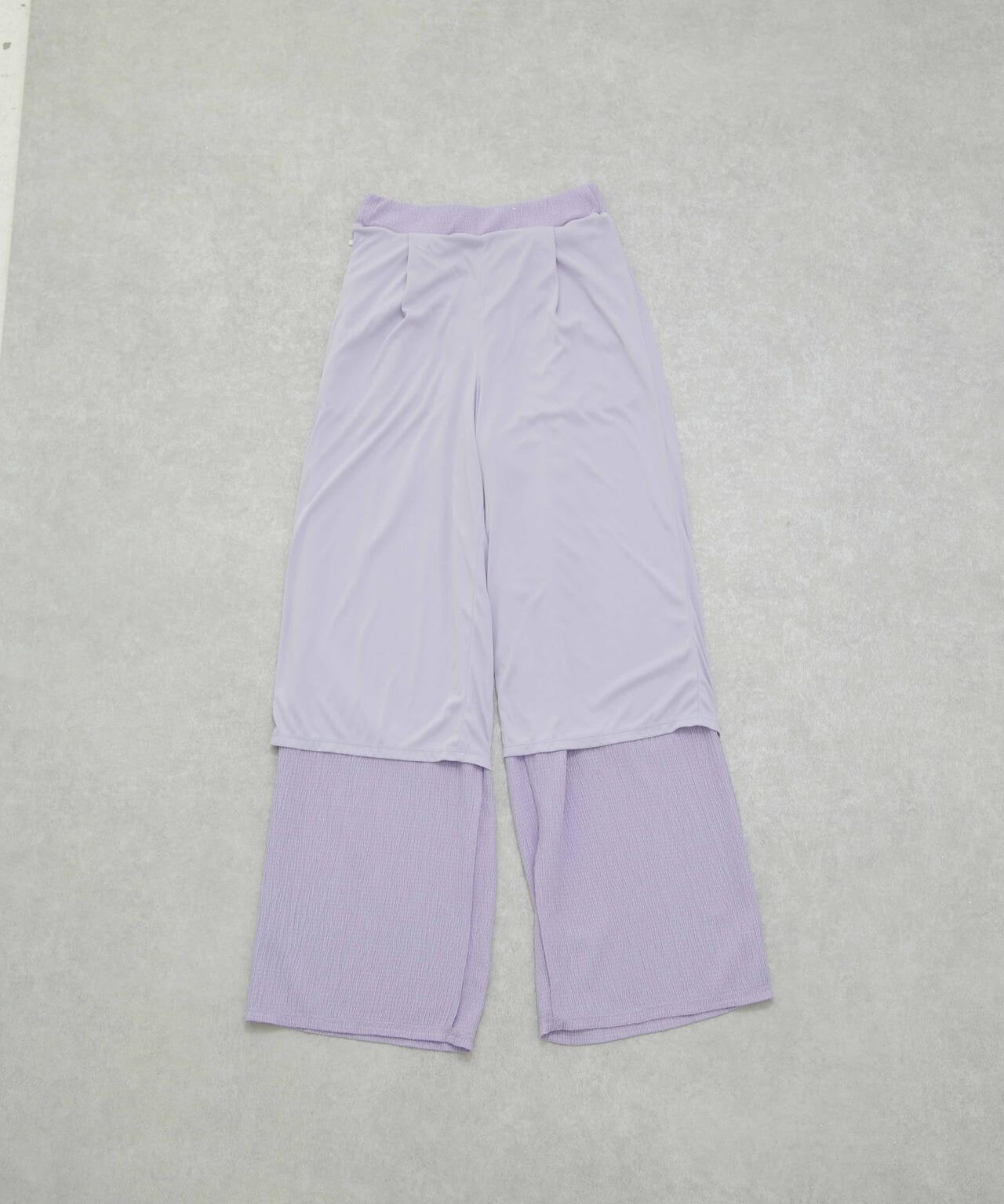 LB.04/カット楊柳シャーリングパンツ 6733127324