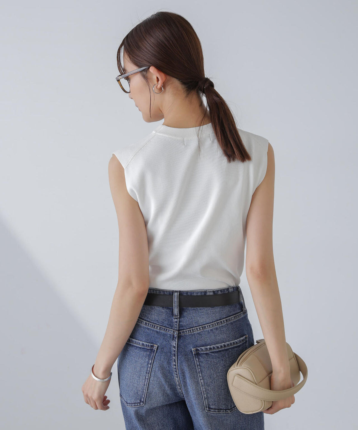洗濯機可UVカット接触冷感ノースリーブニット 6734122323