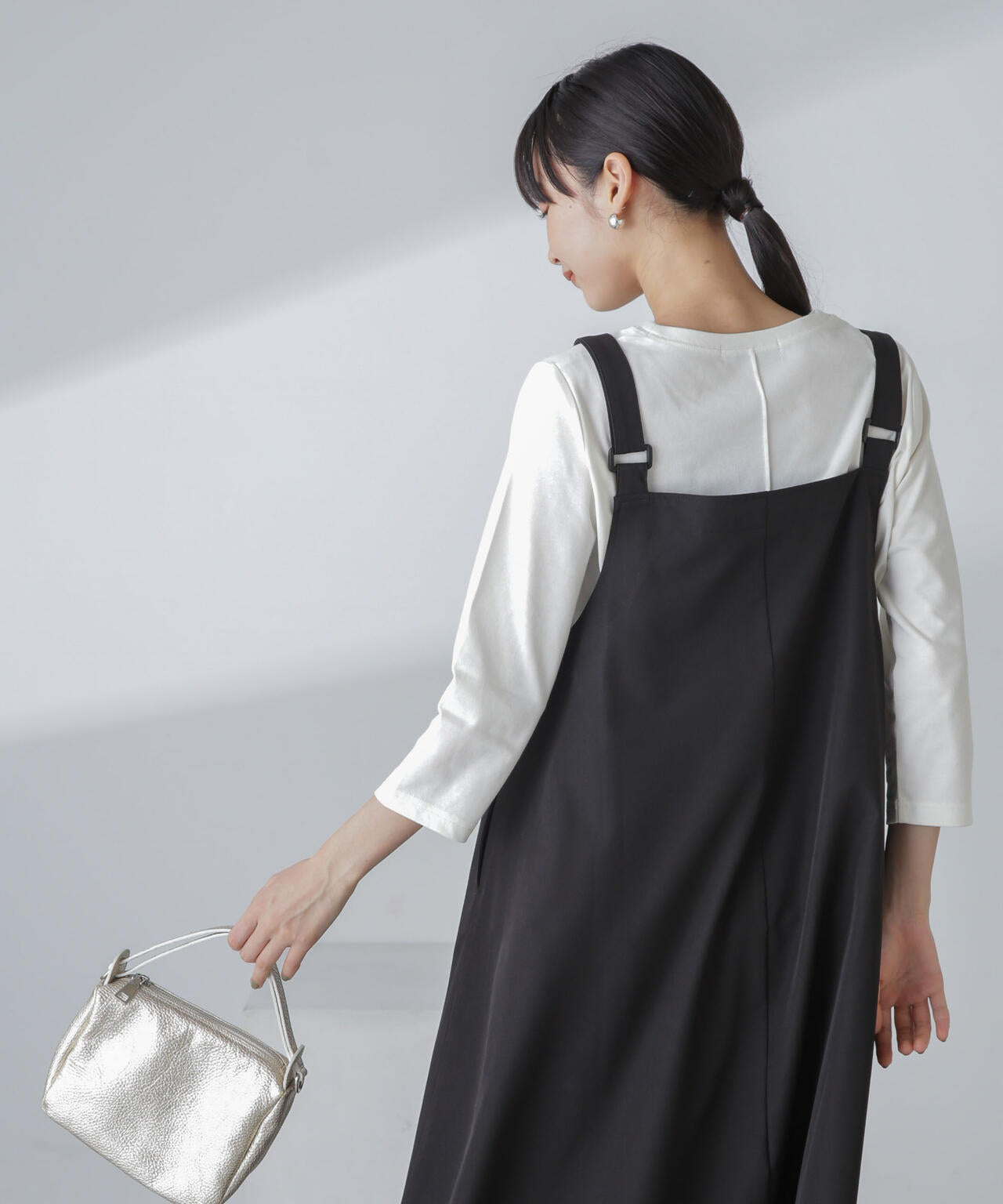 汗染み防止加工接触冷感7分袖カットソー 6734123304