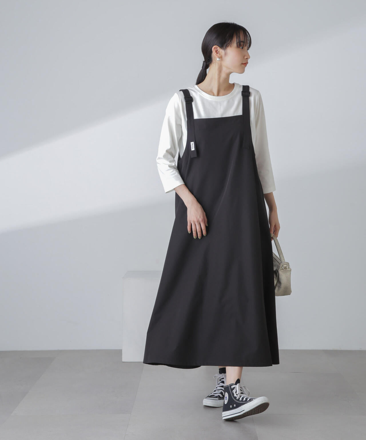 汗染み防止加工接触冷感7分袖カットソー 6734123304