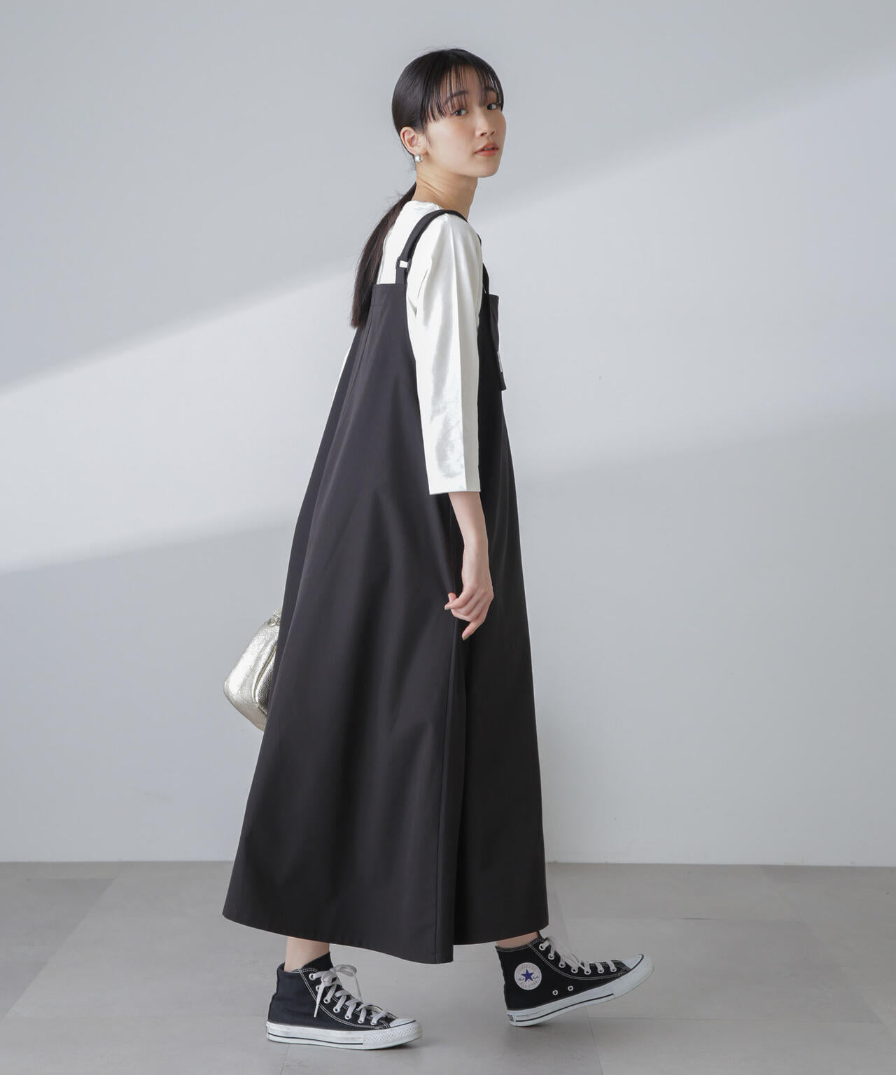 汗染み防止加工接触冷感7分袖カットソー 6734123304