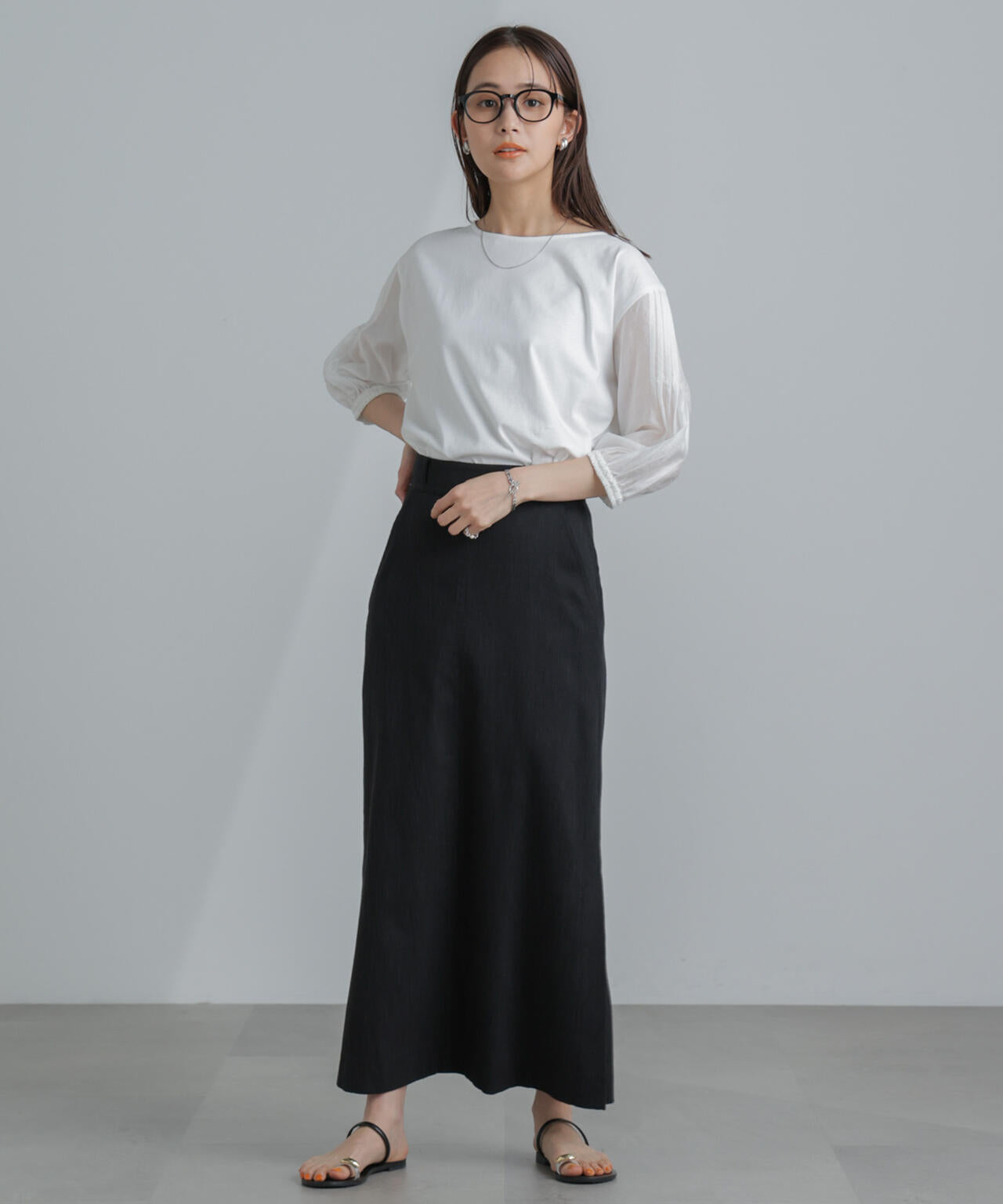 ピンタックスリーブカットプルオーバー 6734124310