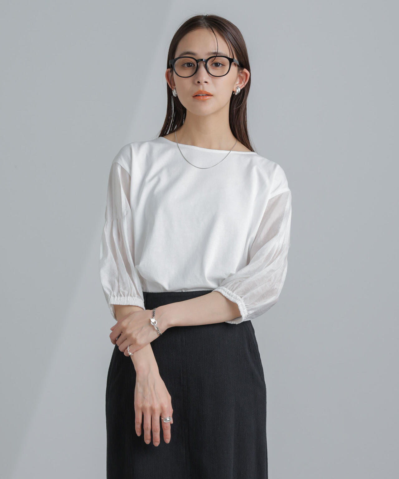 ピンタックスリーブカットプルオーバー 6734124310