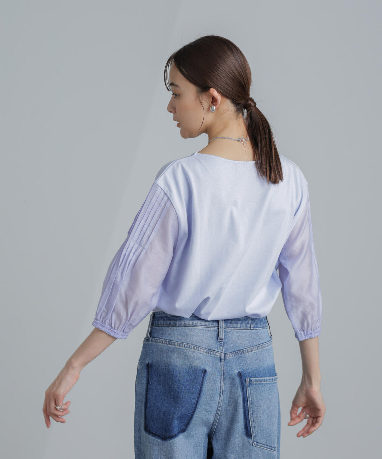 ピンタックスリーブカットプルオーバー 6734124310