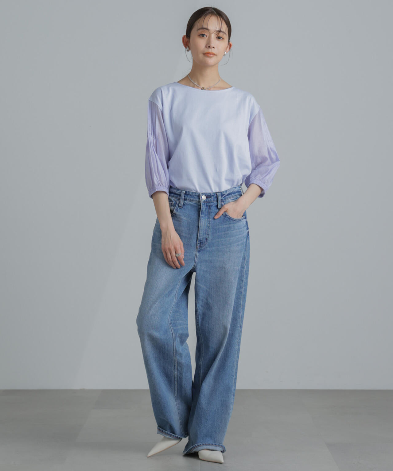 ピンタックスリーブカットプルオーバー 6734124310