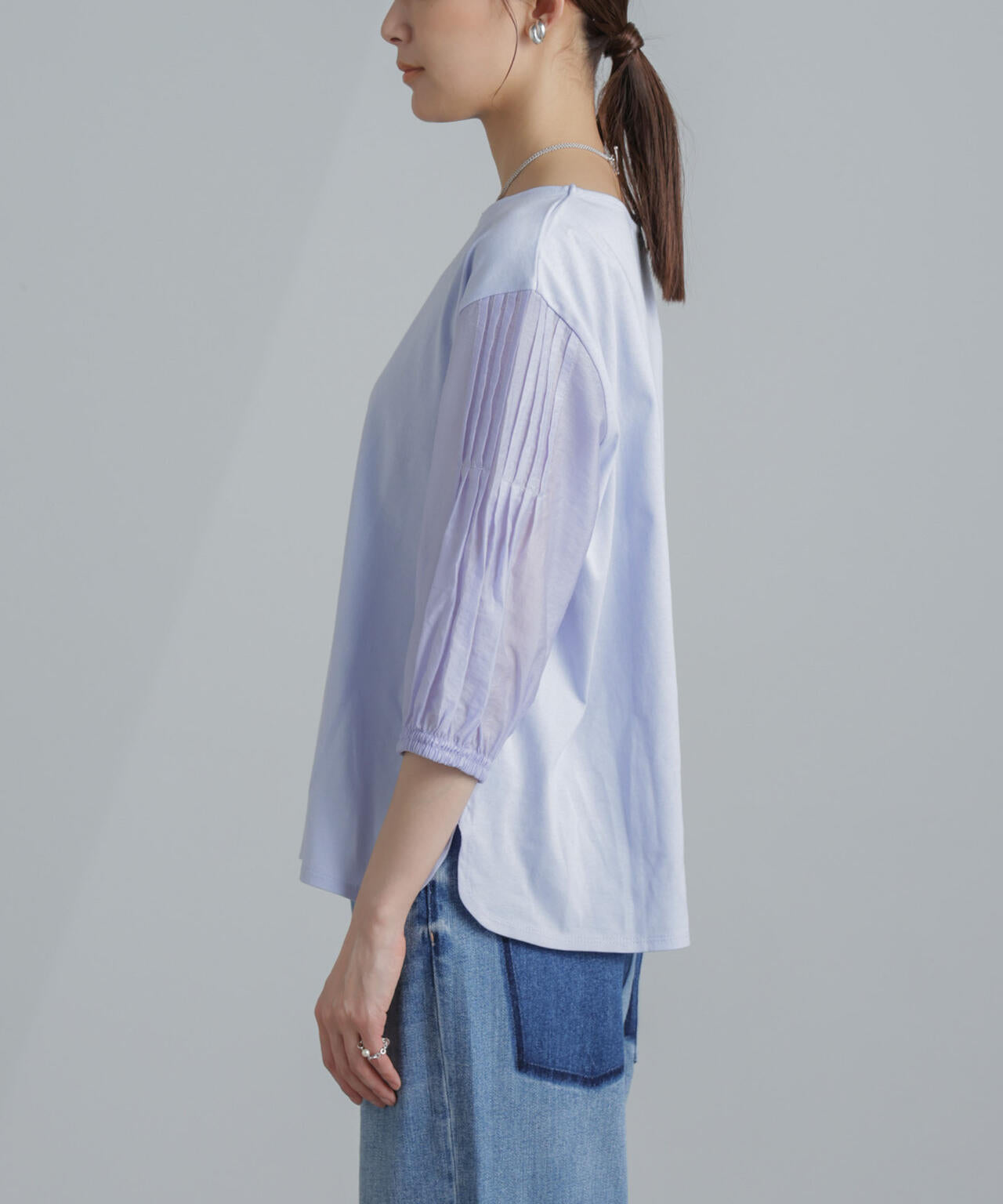 ピンタックスリーブカットプルオーバー 6734124310