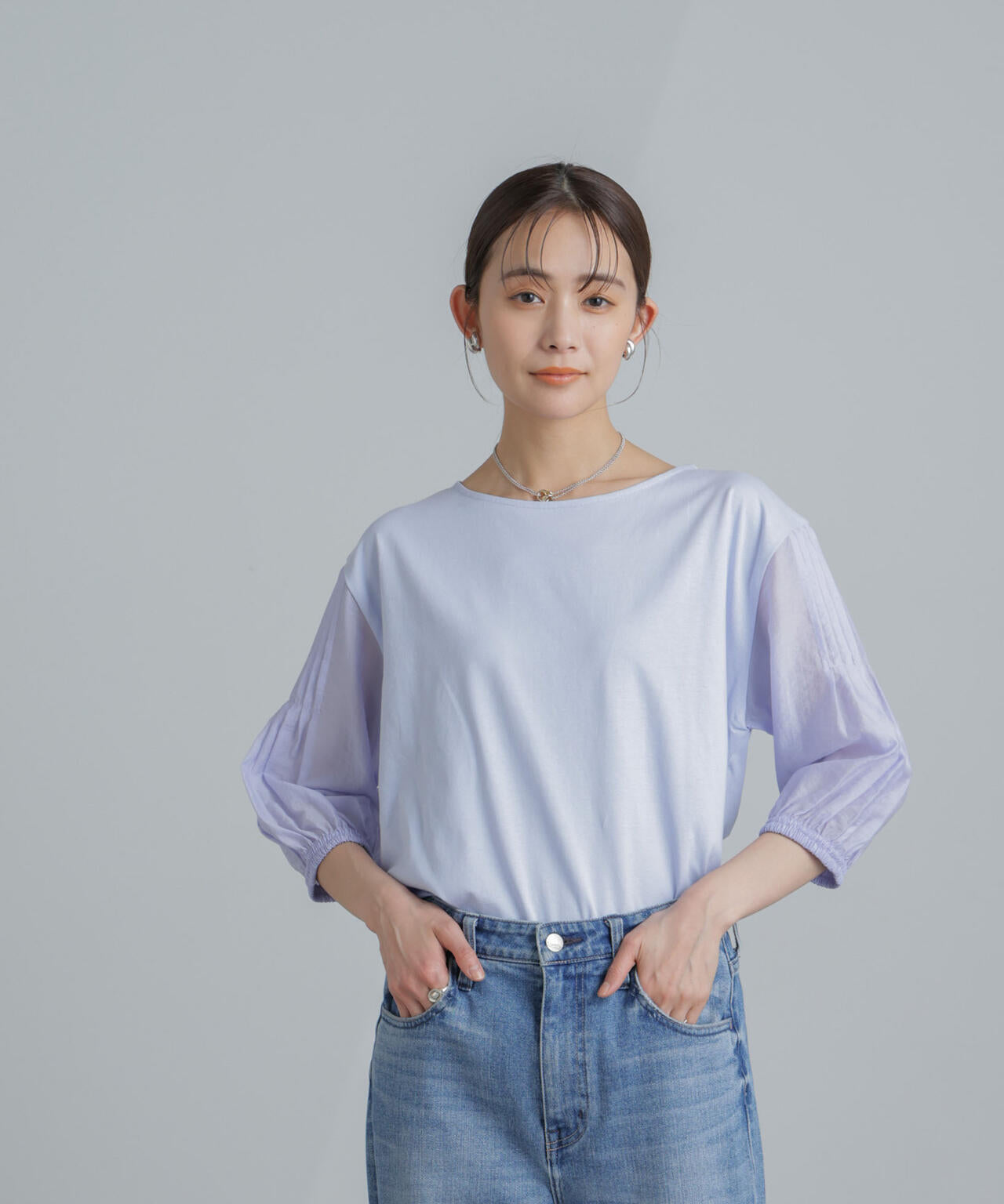 ピンタックスリーブカットプルオーバー 6734124310