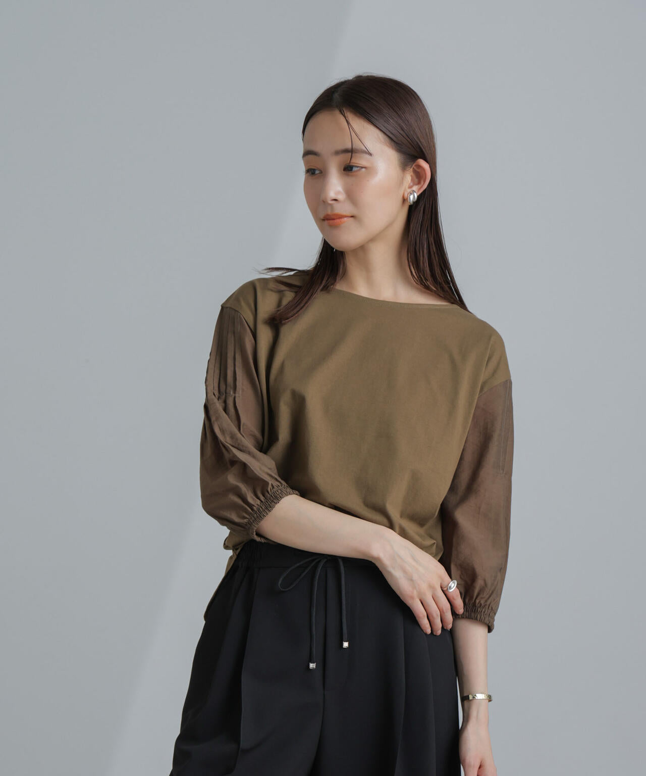 ピンタックスリーブカットプルオーバー 6734124310