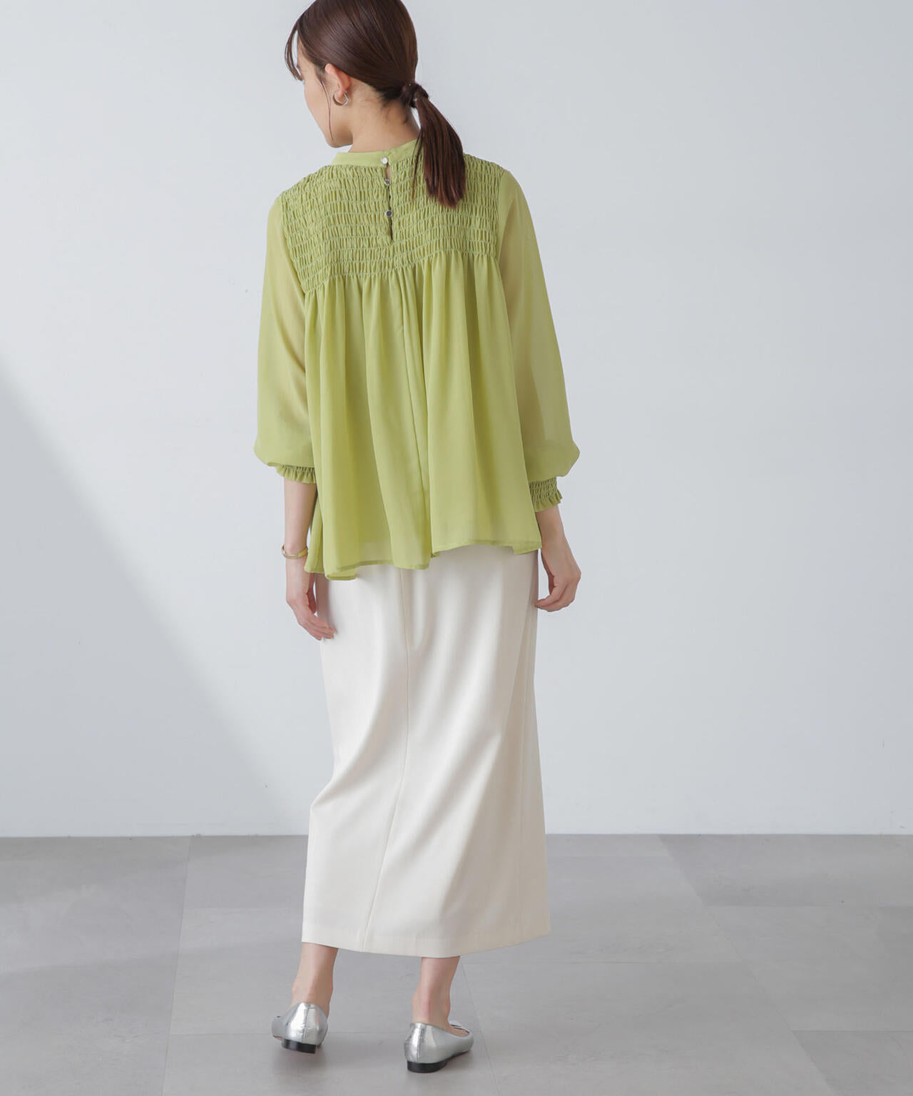 多機能素材サイドベルトストラップ風スカート(セットアップ可) 6734130315