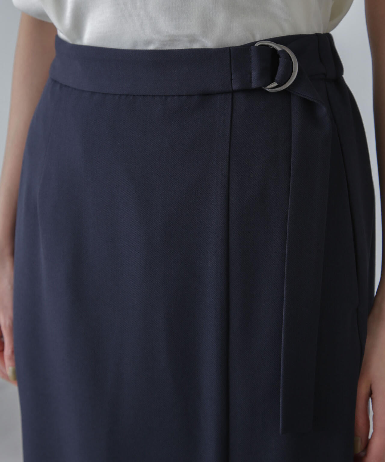 多機能素材サイドベルトストラップ風スカート(セットアップ可) 6734130315